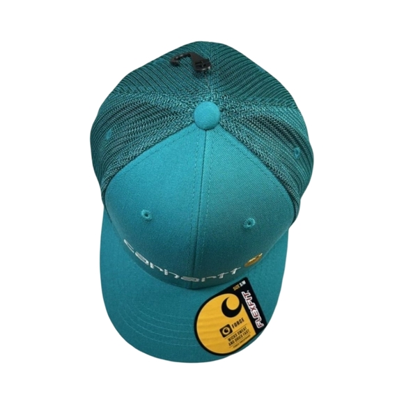 Carhartt Men's Moisture Wicking Canvas Mesh Back Logo Cap Hat OSFA - Picture 6 of 9